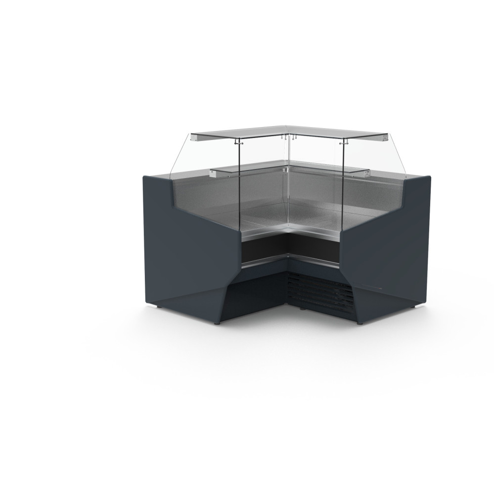 Vitrine d'angle pour gamme VE-9 - Angle extérieur - 1425 x 1100 x 1425