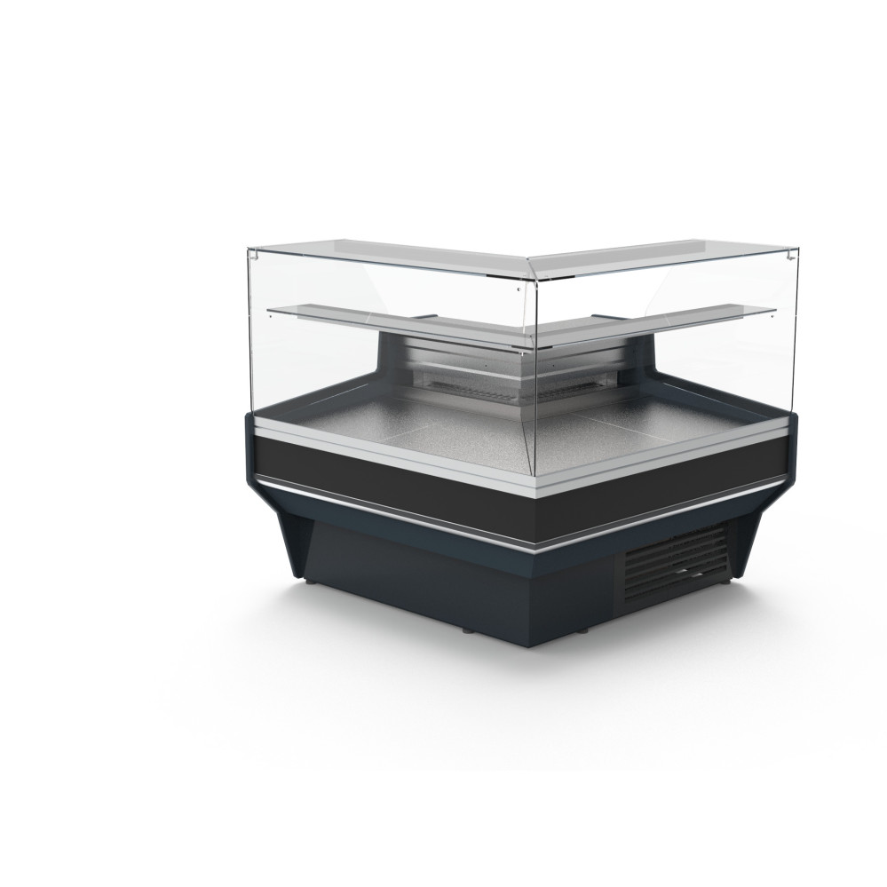 Vitrine d'angle pour gamme VE-9-RC - Angle intérieur - 1405 x 1230 x 1405