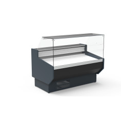 Vitrine horizontale prof 1100 - Vitre droite double - Longueur 1505