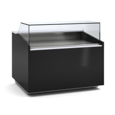 Vitrine fond plat prof 1000 - Vitrage bas - Longueur 1265
