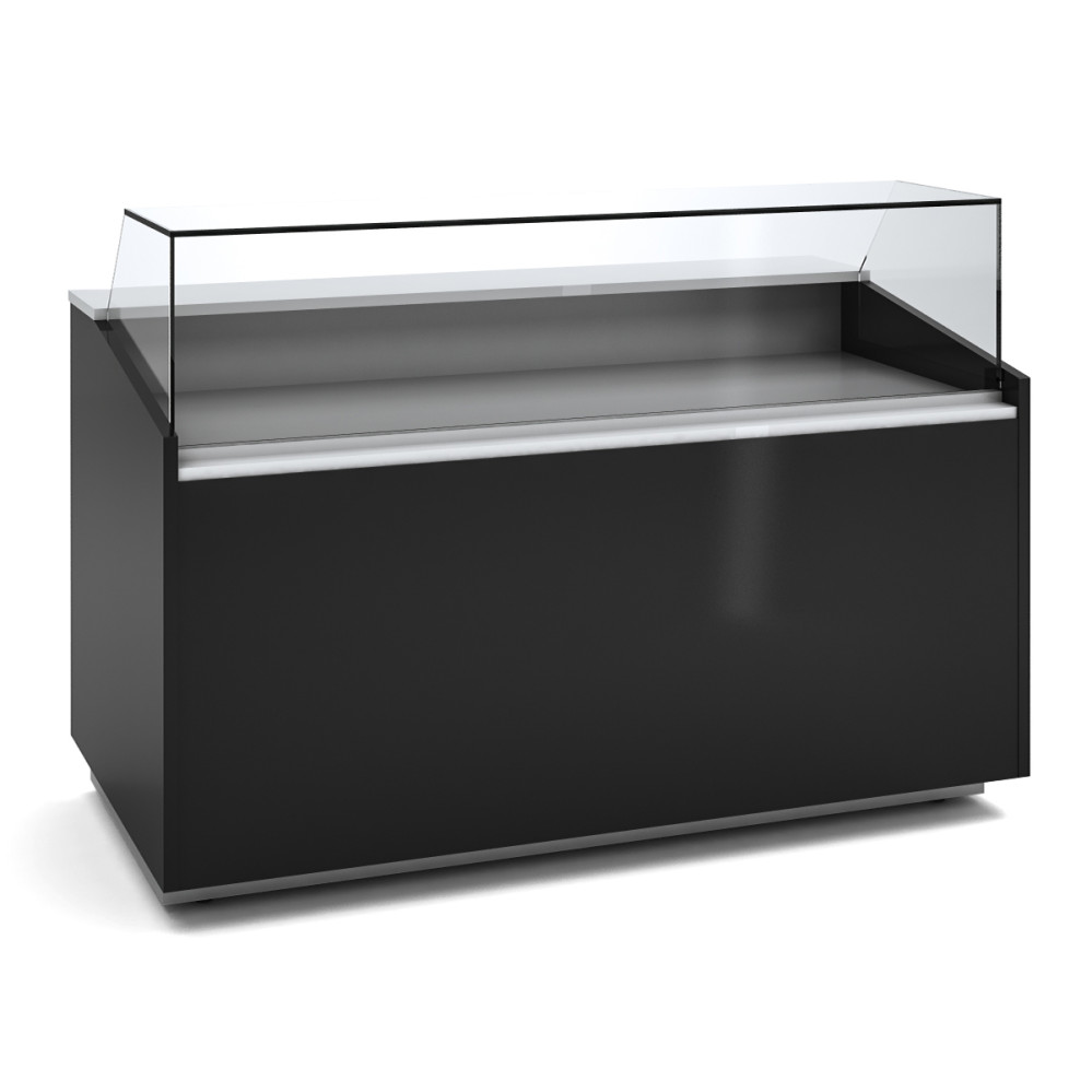Vitrine fond plat prof 1000 - Vitrage bas - Longueur 1505