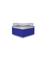 Vitrine d'angle pour gamme fond plat - Vitrage bas - Angle intérieur