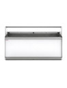 Vitrine VALORIAN fond plat prof 890 - Neutre - Vitrage bas - Longueur 1985