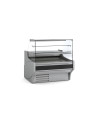 Vitrine horizontale pâtissière prof 940 - Vitre double droite - 2 étagères - Longueur 1265
