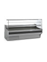 Vitrine horizontale pâtissière prof 940 - Vitre double droite - 2 étagères - Longueur 1985