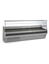 Vitrine horizontale pâtissière prof 940 - Vitre double droite - 2 étagères - Longueur 2465