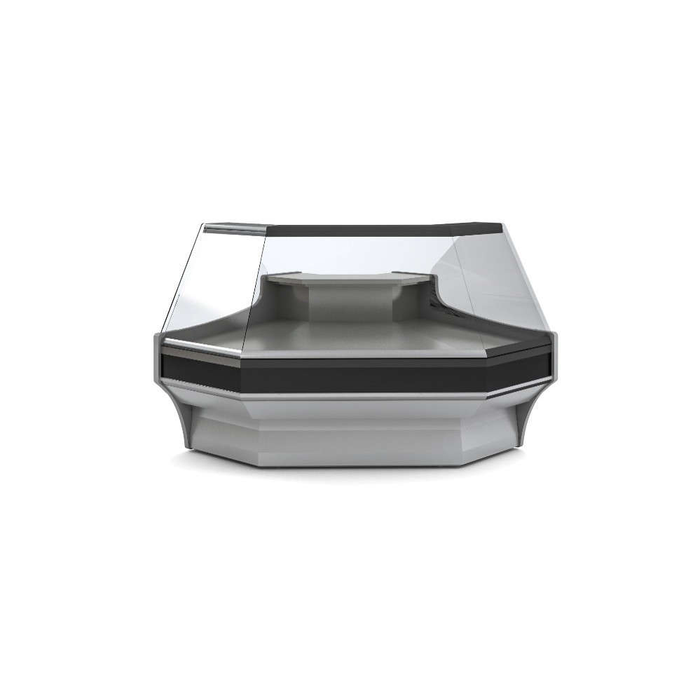 Vitrine d'angle pour gamme VEP-9-RC - Angle intérieur - 1540 x 1300 x 1540