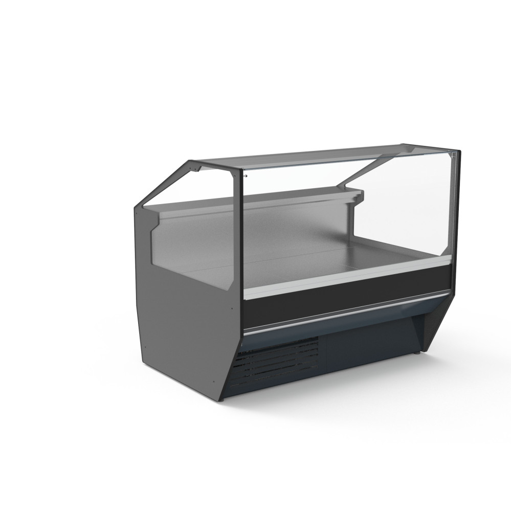 Vitrine horizontale prof 1100 - Sans réserve - Vitre droite double - Longueur 1265