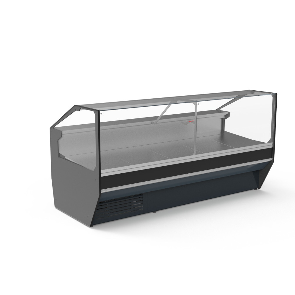 Vitrine horizontale prof 1100 - Sans réserve - Vitre droite double - Longueur 2945