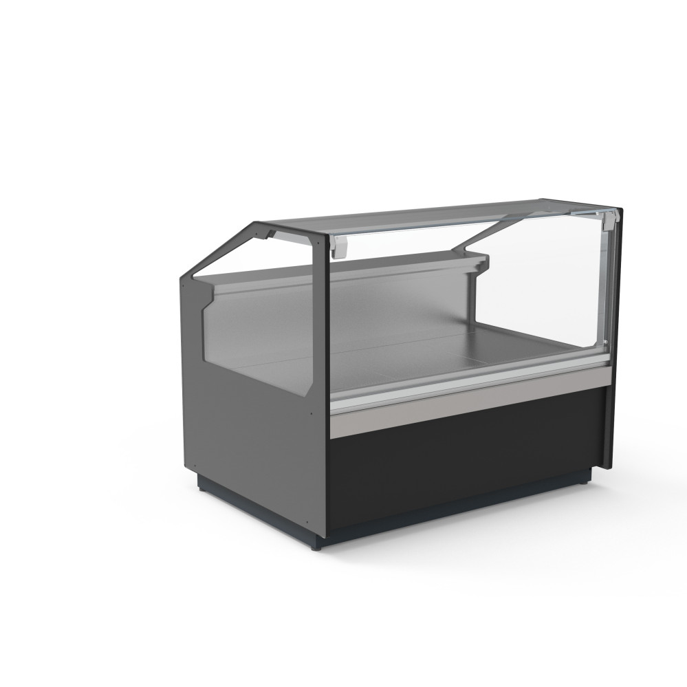 Vitrine avec vitre relevable prof 1100 - Sans réserve - Façade droite - Longueur 1505