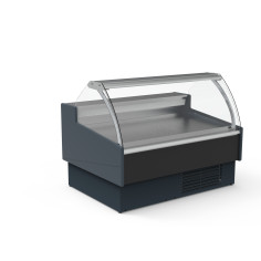 Vitrine réfrigérée avec vitre relevable prof 1200 - Sans réserve - Vitre bombée - Longueur 1623