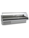 Vitrine réfrigérée avec vitre relevable prof 1200 - Sans réserve - Vitre bombée - Longueur 3810