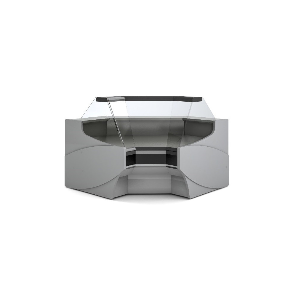 Vitrine d'angle pour gamme VE-12-TF - Angle extérieur