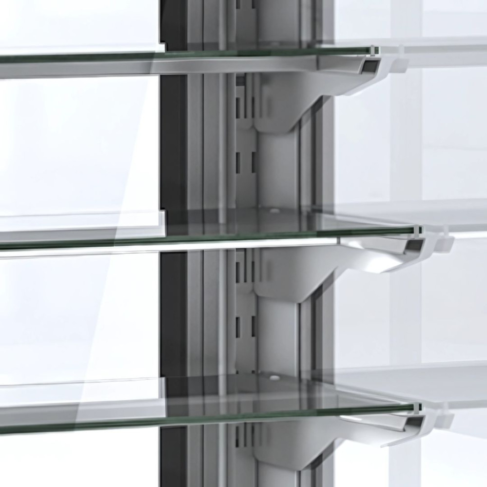 Vitrine service arrière 3 étagères réfrigérée