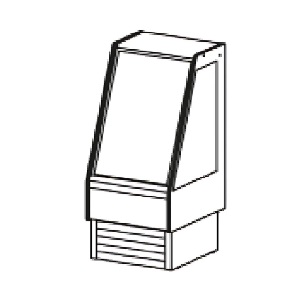 Vitrine basse service arrière réfrigérée