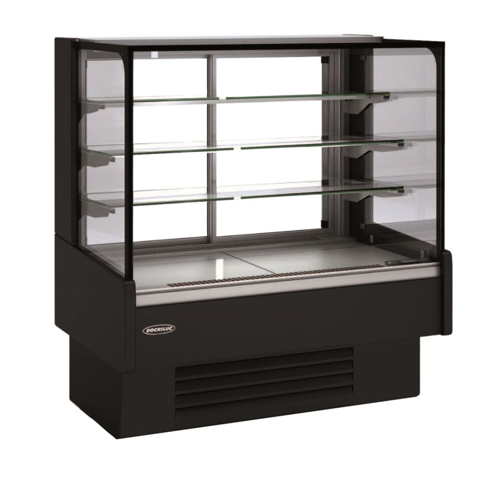 Vitrine libre service avec arrière portes vitrées