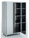 Armoire d'entretien et balais en inox 18/10 - 1000 x 450 x 1900 mm