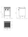 Barbecue série 600 sur placard 600