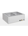Bain-marie de table sec - Capacité 2 bacs GN1/1 prof. 100