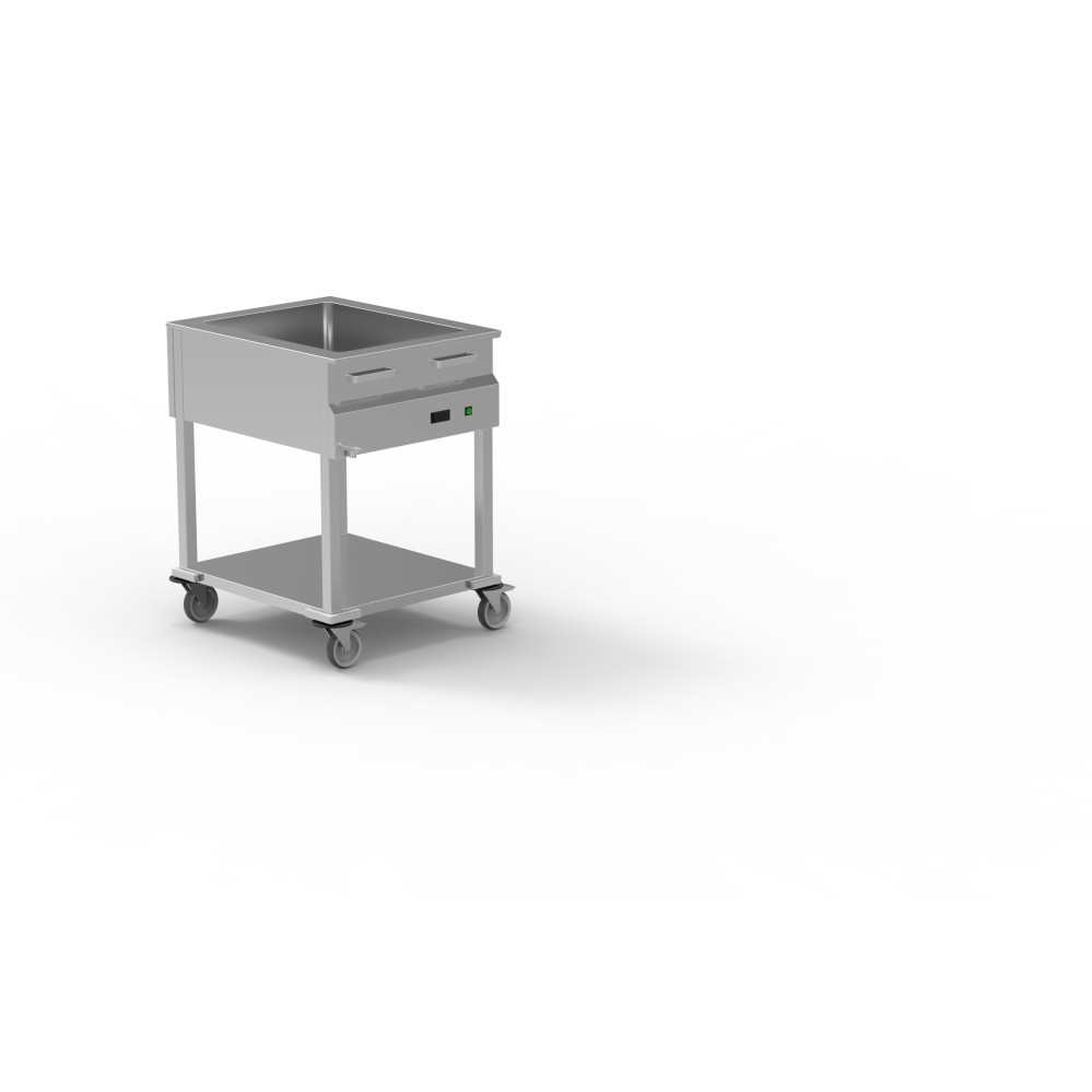 Chariot bain marie sec capacité 2GN1/1