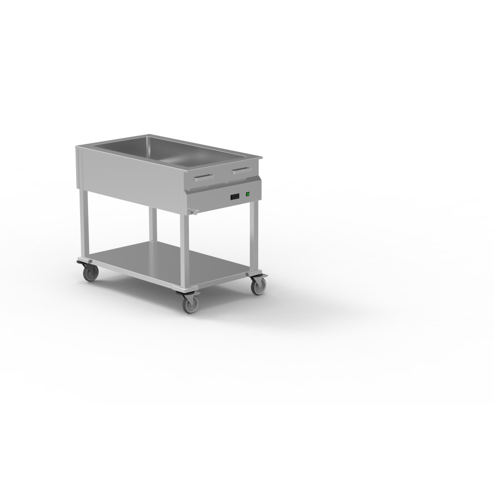 Chariot bain marie sec capacité 3GN1/1