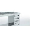 Module de 3 tiroirs pour table inox