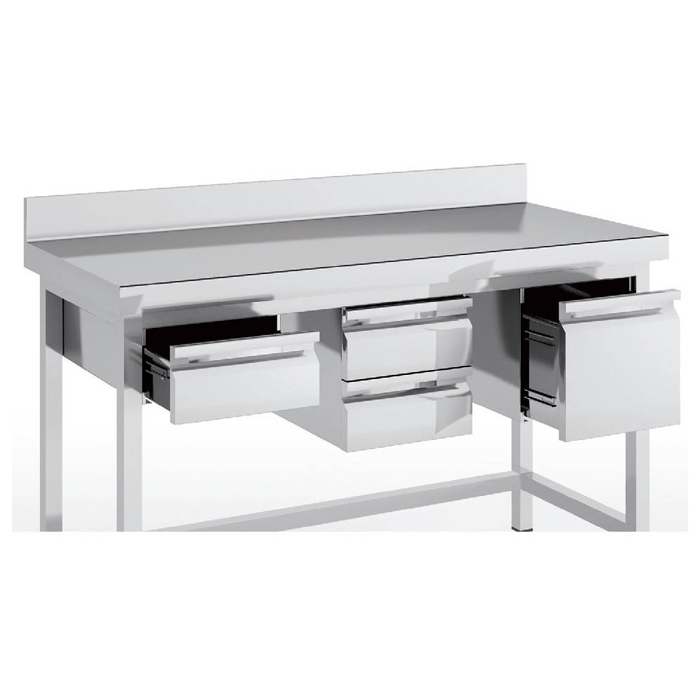 Tiroir pour table inox pour table profondeur 700mm