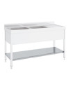 Etagère pour table ou plonge inox - 1700 x 600 x 40