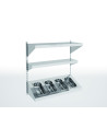 Etagère murale en plan incliné profondeur 250 mm - Longueur 1000 mm