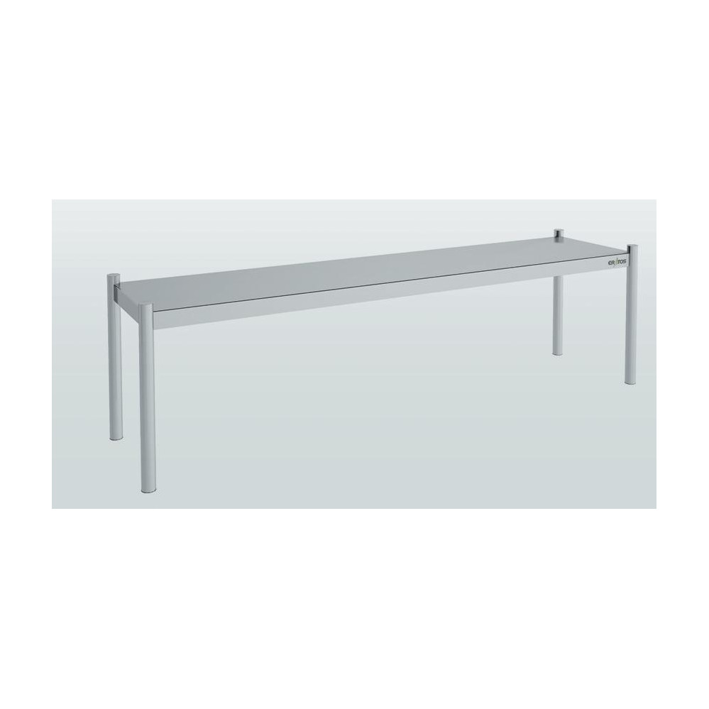 Etagère supérieure à 1 niveau pour table inox - 2100 x 350 x 400