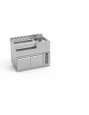 Bar Lynx module réfrigéré avec évier à droite - Longueur 1200 mm