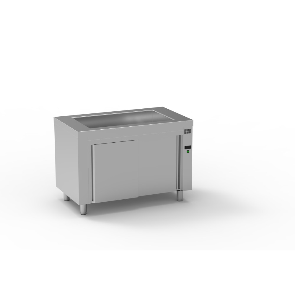 Meuble bain-marie à eau - Réserve neutre - 1200 x 700