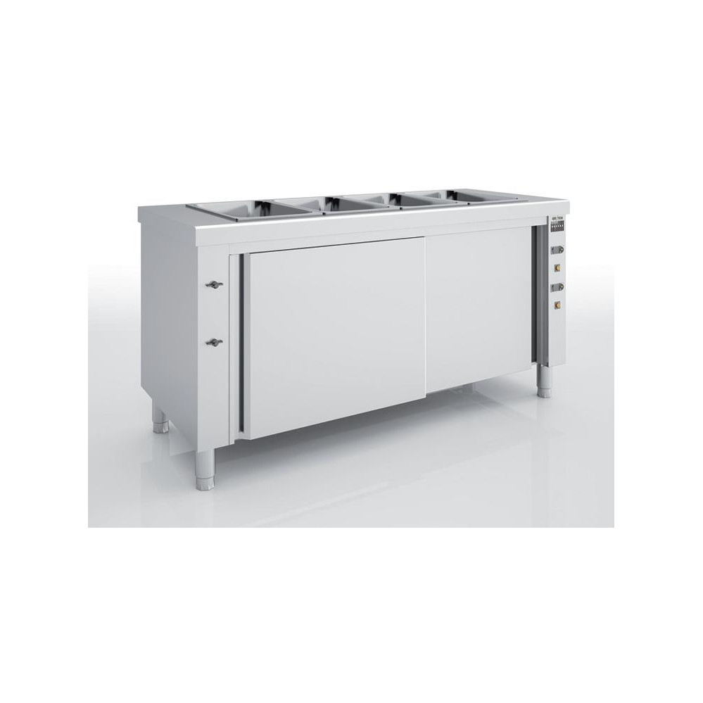 Meuble bain-marie à eau - Réserve chaude - 1600 x 700
