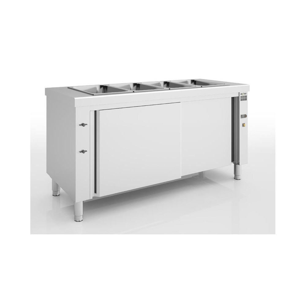 Meuble bain-marie sec - Réserve neutre - 1600 x 700