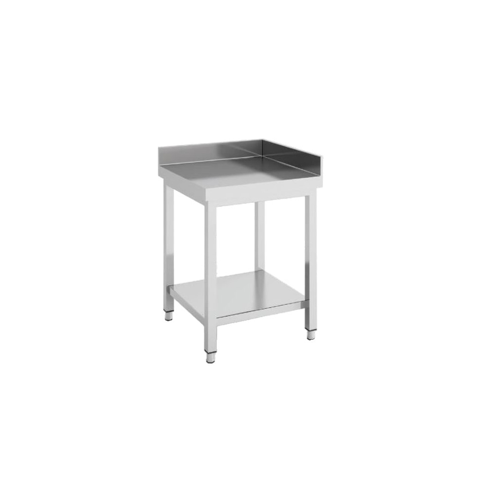 Table d'angle avec étagère série 600 - 600 x 600