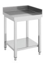 Table d'angle avec étagère série 700 - 700 x 700