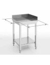 Table d'angle avec étagère série 700 - 700 x 700