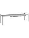 Support avec chaleur par résistance céramique - 1200 x 150 x 60 mm