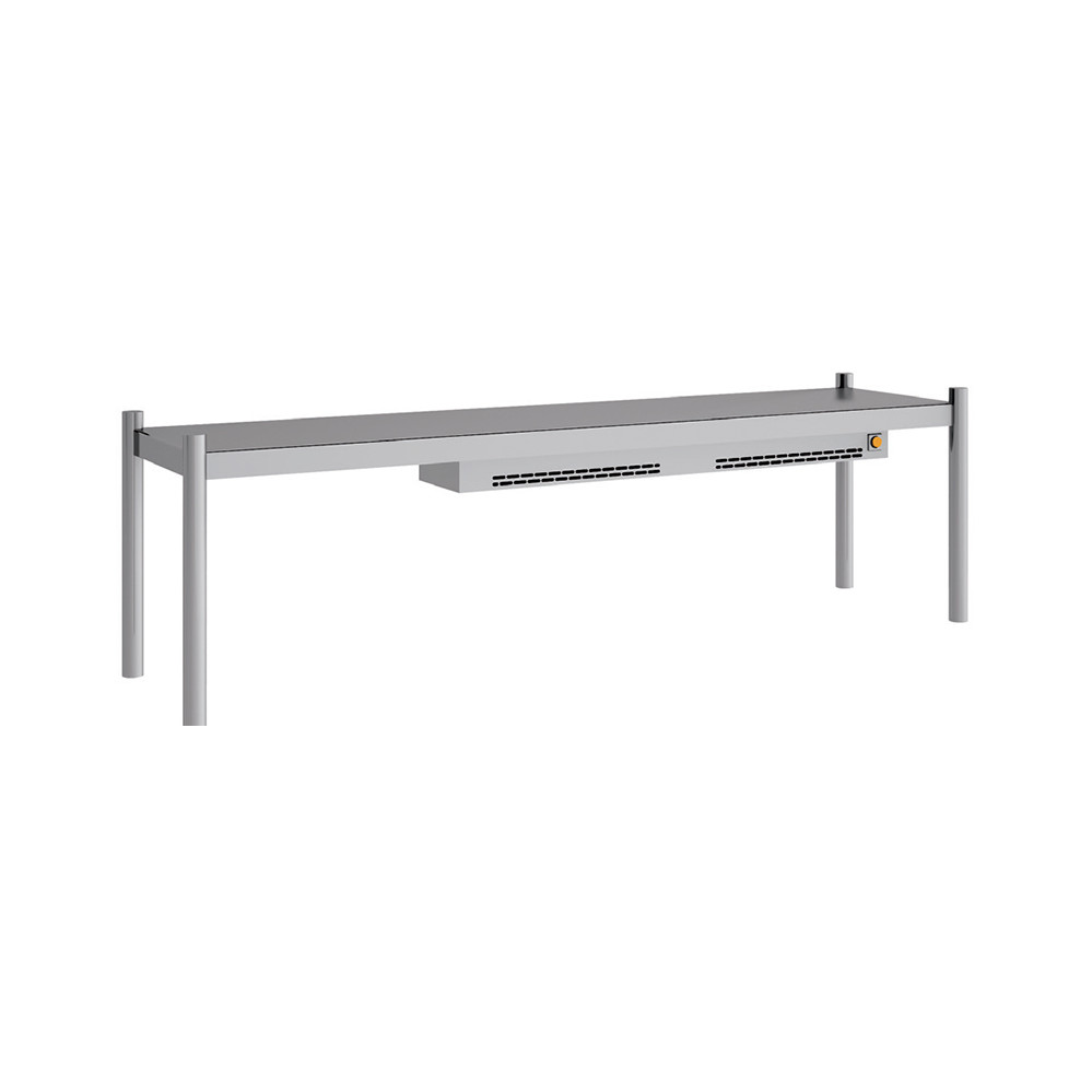 Support avec chaleur par résistance céramique - 1600 x 150 x 60 mm