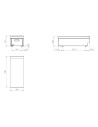 Meuble neutre 400 de table