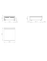 Meuble neutre 800 de table
