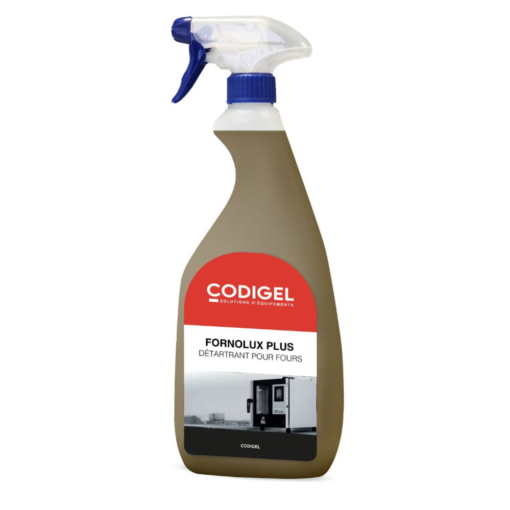 Dégraissant surpuissant pour graisses cuites et carbonisées - Conditionnement : 8 flacons de 750mL et 3 pistolets