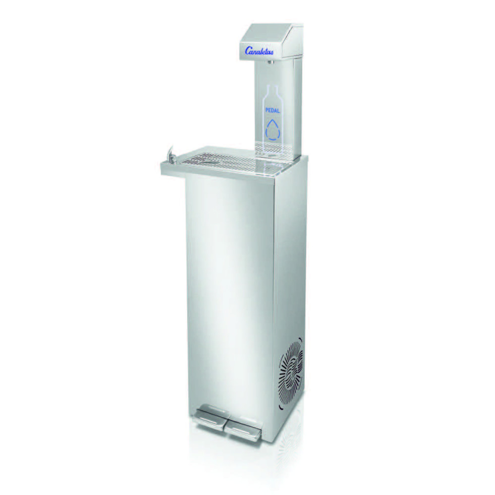 Fontaine réfrigérée - 2 sorties - 35 L/h - Eau froide - Avec pédales