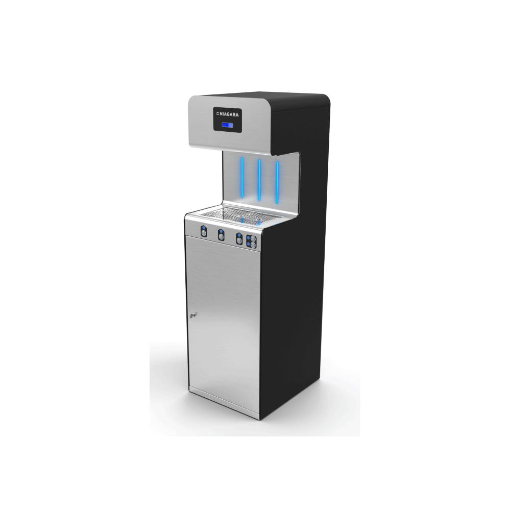 Refroidisseur d'eau PMR - 3 sorties - 120 L/h - Eau ambiante, froide, gazeuse - Adapté PMR