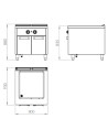 Bain Marie électrique 800 Série 900 sur placard