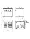 Cuiseur à pâtes électrique 25l+25l série 750 sur placard