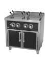 Cuiseur à pâtes à gaz 25l + 25l série 600 sur placard