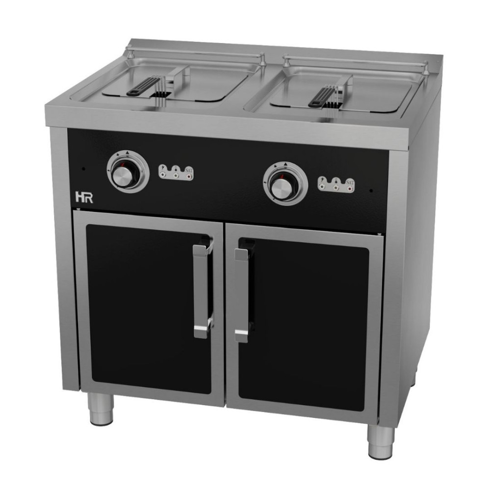 Friteuse  10l+10l triphasée série 600 sur placard
