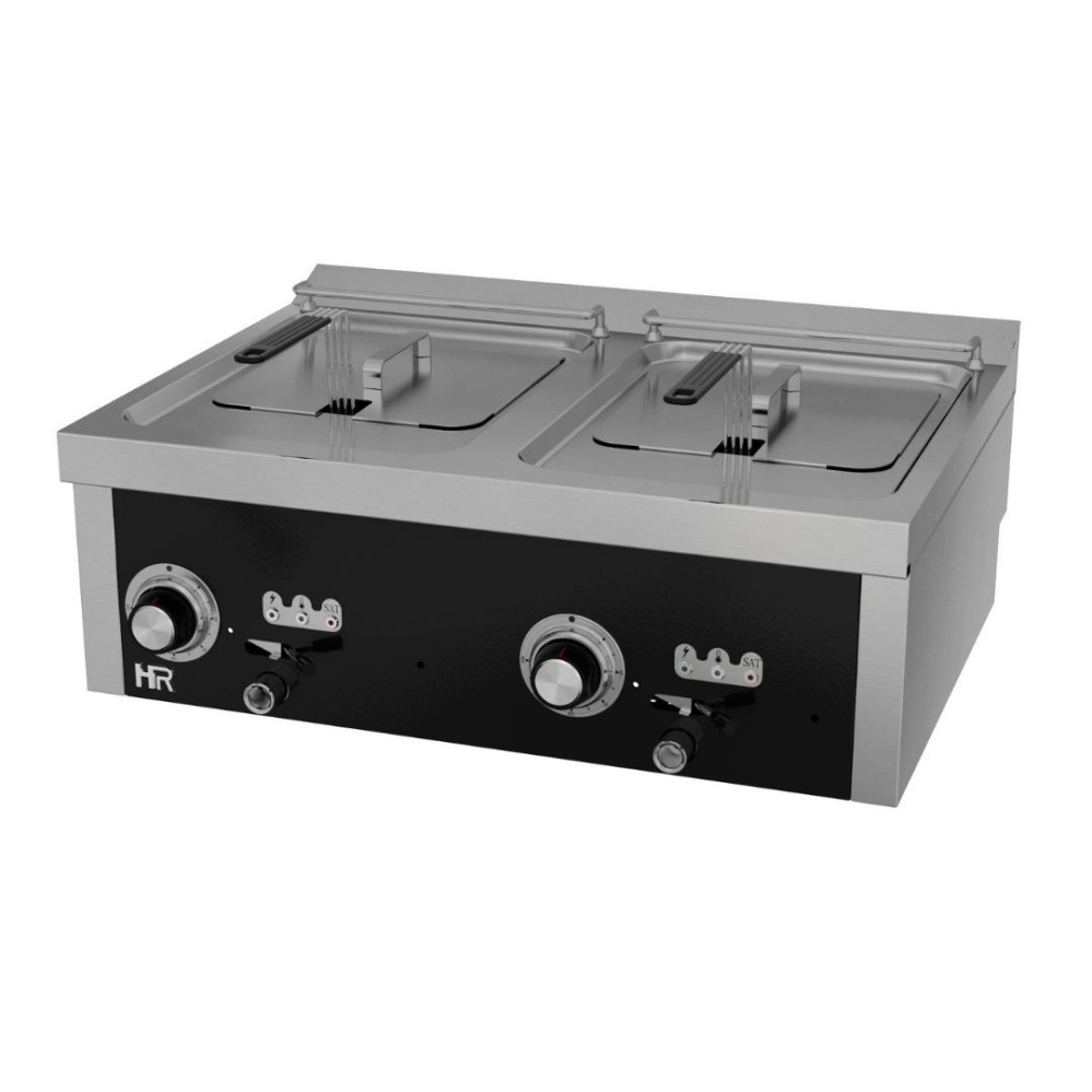 Friteuse  10l+10l triphasée série 600 á poser