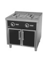 Friteuse  15l+15l triphasée série 750 sur placard